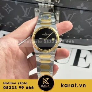 Đồng Hồ Vacheron Constantin Historiques 222 Fake 11 Demi Vàng Dây Kim Loại 8F 37mm