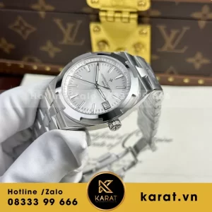 Đồng Hồ Vacheron Constantin Overseas 4500V Mặt Trắng Replica 1:1 41mm