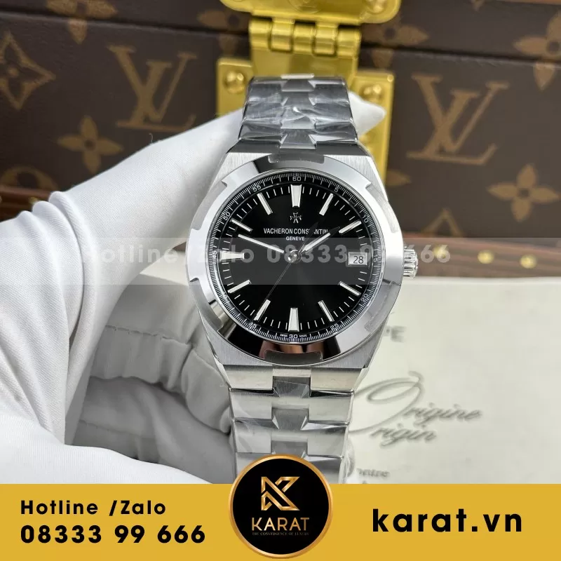 Đồng Hồ Vacheron Constantin Overseas 4500V Mặt Xanh Đen Nhà Máy PPF 41mm