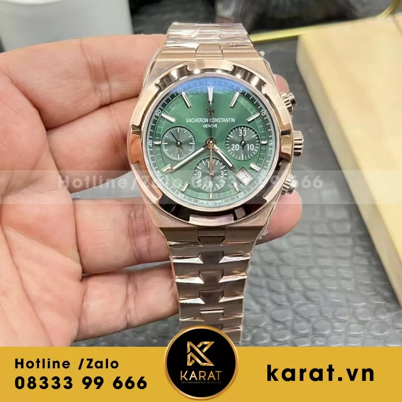Đồng Hồ Vacheron Constantin Overseas 4500V Rep 11 Mặt Xanh Ngọc PPF 41mm
