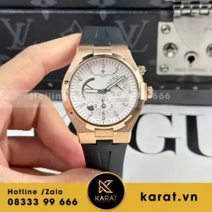 Đồng Hồ Vacheron Constantin Replica 11 Overseas Dual Time 47450 Mạ Vàng Hồng Xưởng 9F 42mm