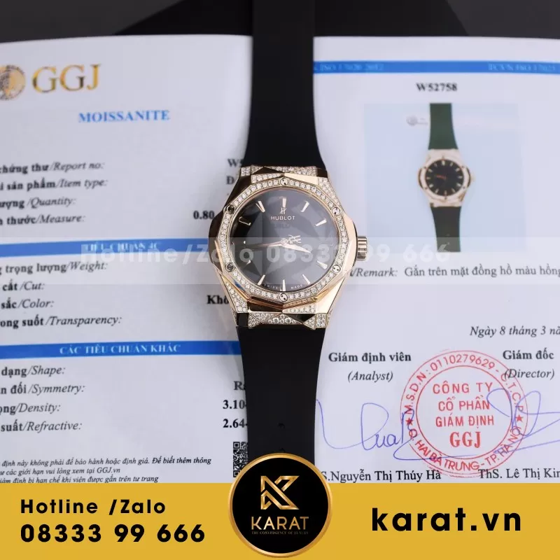 Đồng Hồ HB Orinsky độ viền zikzak Moissanite đã kđ Size 39mm