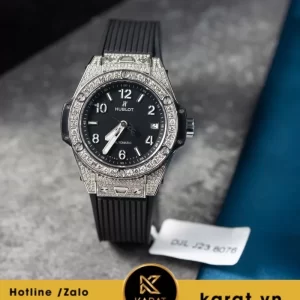 Hublot Bigbang One Click Steel Pave 39mm Black độ kim cương thiên nhiên