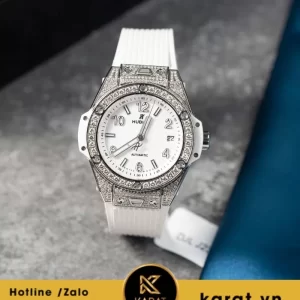 Hublot Bigbang One Click Steel Pave 39mm white dial custom diamond