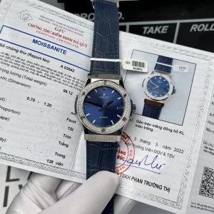 HUBLOT CLASSIC FUSION 42 MM BLUE NAVY DIAMOND