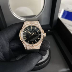HUBLOT CLASSIC FUSION ORLINSKI KING GOLD REPLICA FULL DIAMOND