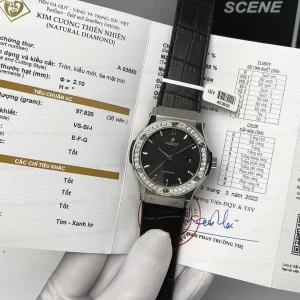 HUBLOT CLASSIC FUSION TITANIUM CUSTOM DIAMONDS 42 MM