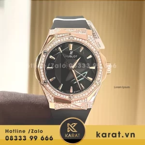 Hublot orlinski king gold demi moissanite