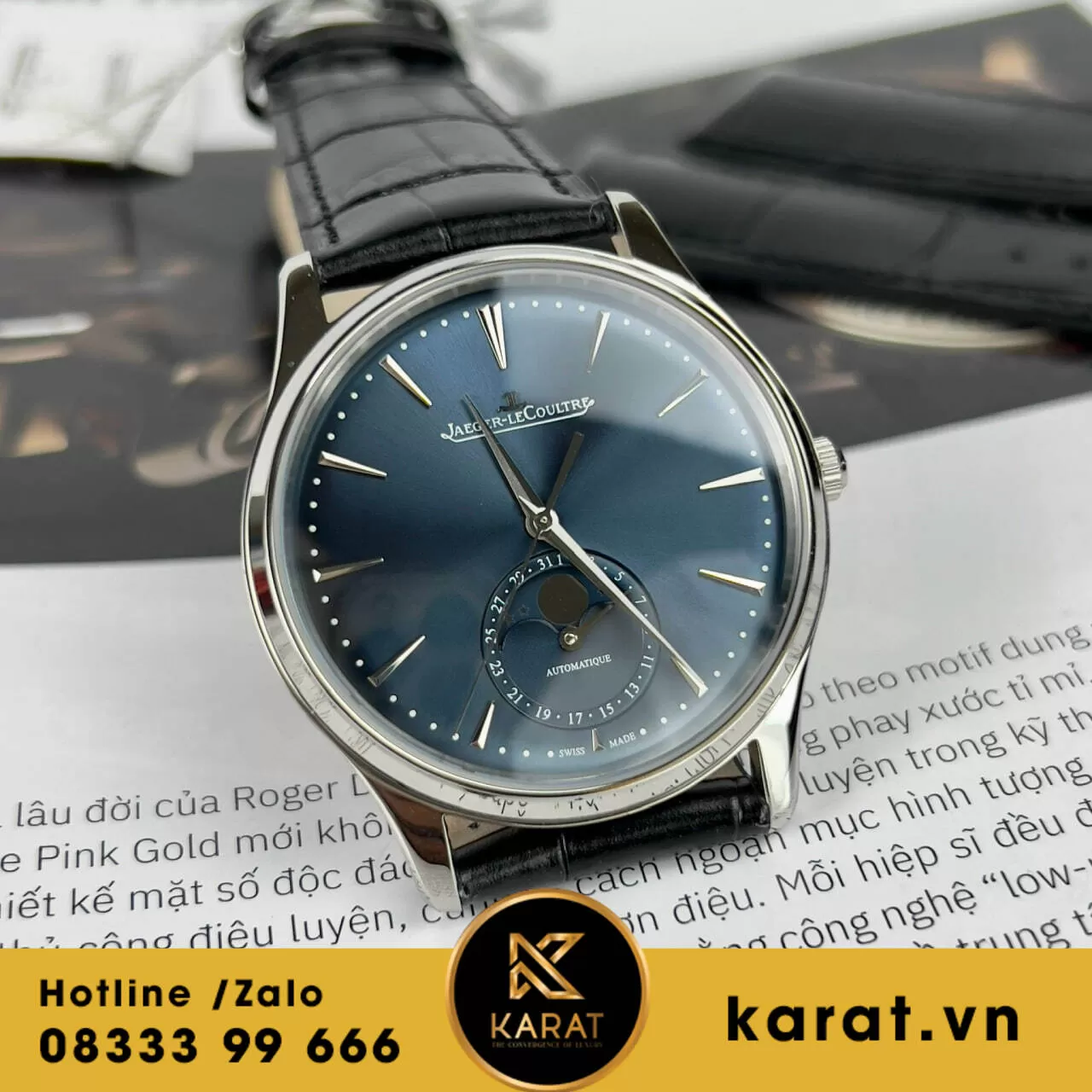 Jaeger-LeCoultre Master Ultra Thin Q1368480 Blue Dial replica