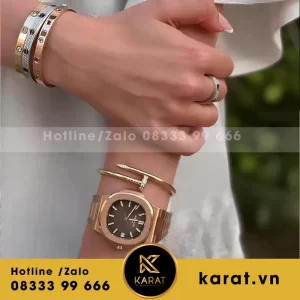 Lắc đinh Cartier Vàng 18k