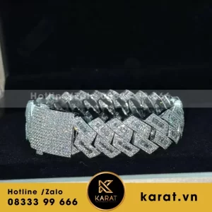 Lắc Tay Cuban 10K Moissanite