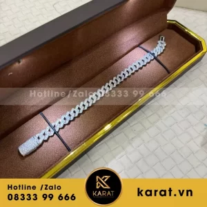 Lắc Tay Cuban Vàng 10K Moissanite