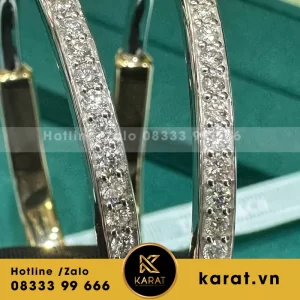 Lắc Tay Tiffany & Co Chế tác vàng nhập 18k HongKong, kim cương thiên nhiên