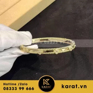 Lắc tay van cleef & arpels perlée yellow gold hongkong