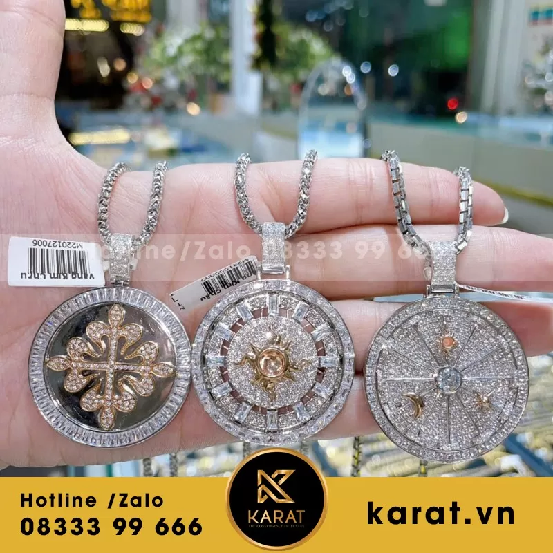 Mặt Dây Chuyền Kim Cương Thiết Kế Sang Trọng