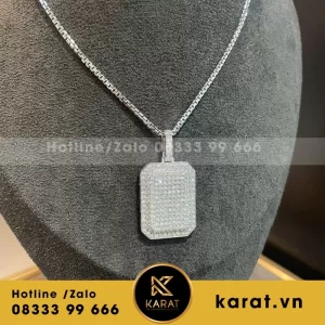Mặt Dây Chuyền Vàng Trắng Sang Trọng