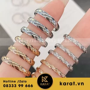 Nhẫn chaumet nhập khẩu vàng 18k