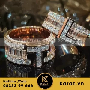 Nhẫn Chữ Vàng 18K