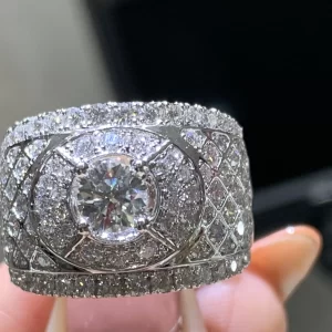 Nhẫn Nam 10k 14 18k Kim Cương