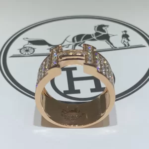 Nhẫn Nam Hermes Chế Tác Vàng 18k, Kim Cương Thiên Nhiên