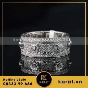 Nhẫn Nam Kim Cương Nhân Tạo