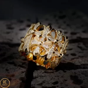 Nhẫn Nam Vàng 10k 14k 18k Kim Cương Moissanite