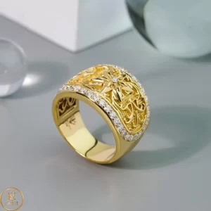 Nhẫn Nam Vàng 10k 14k 18k Kim Cương Moissanite