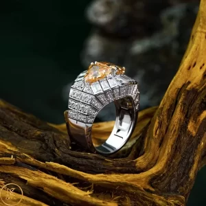 Nhẫn Nam Vàng 10k 14k 18k Kim Cương Moissanite