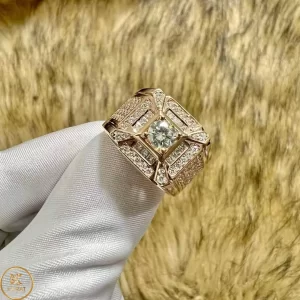Nhẫn Nam Vàng Hồng 10k 14k 18k Kim Cương Moissanite
