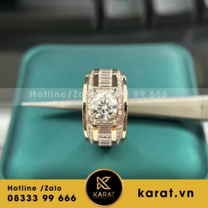 Nhẫn Nam Vàng Hồng 18K