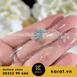 Nhẫn Nữ Au410+Diamond Lab+6.0 Lab
