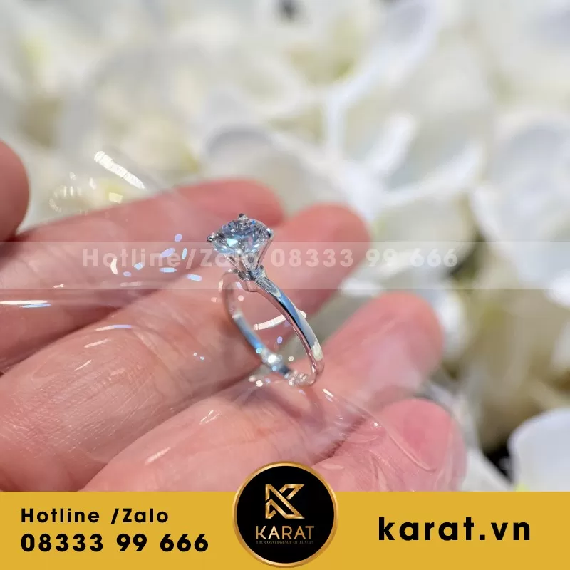 Nhẫn Nữ Au750+Diamond Lab 7.2