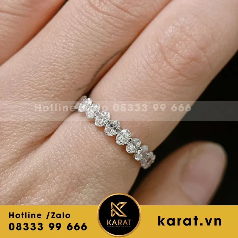 Nhẫn Nữ Chế Tác 18K