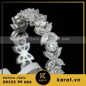 Nhẫn Nữ Kim Cương Vàng Trắng