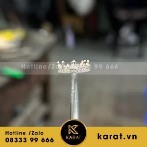 Nhẫn Nữ Vàng Hồng Thiết Kế