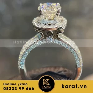 Nhẫn Nữ Vàng Trắng 14K