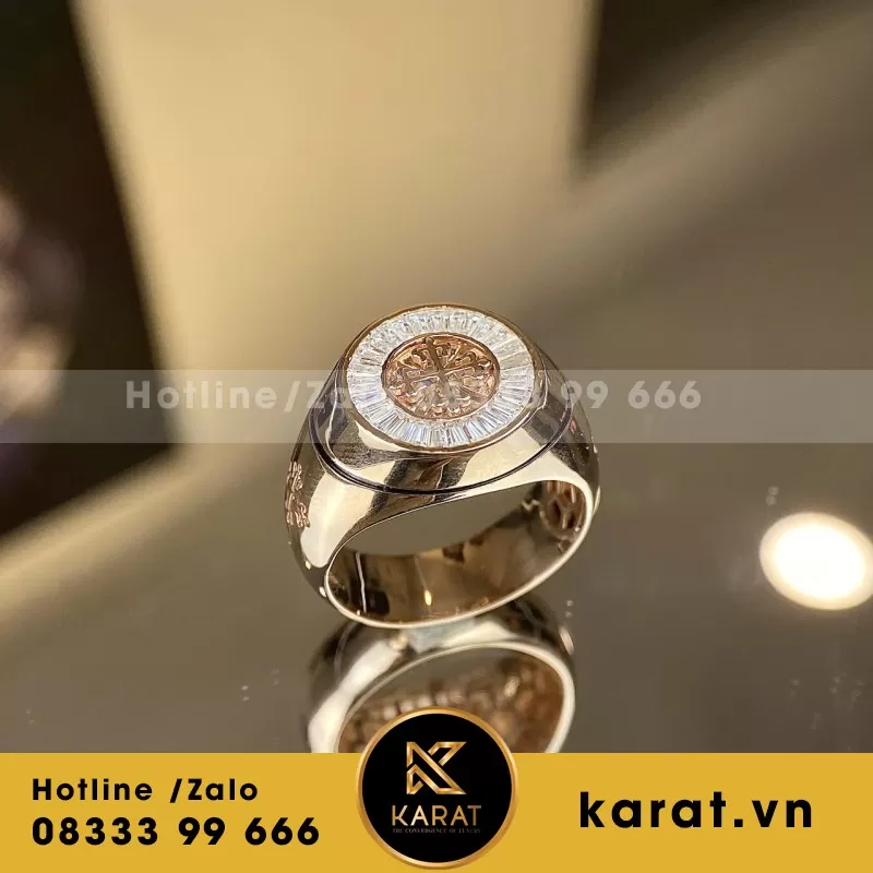 Nhẫn Thiết Kế Rolex Demi Vàng 18K
