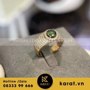 Nhẫn Vàng Emerald Glow