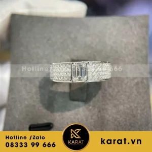 Nhẫn Vàng Trắng The Crown