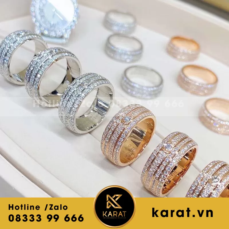 Nhẫn xoay Piaget vàng 18k