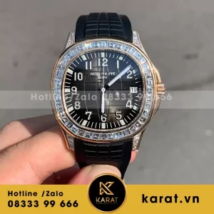 Patek philippe aquanaut 5167r baguette diamond benzel chế tác 40mm