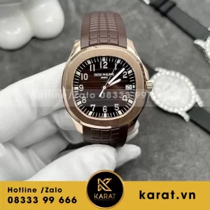 Patek philippe aquanaut 5167r rose gold chế tác vàng đúc 18k