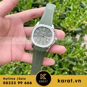 Patek philippe aquanaut jumbo 5168G-010 chế tác vàng trắng