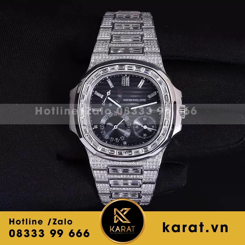 Patek philippe nautilus 5712 custom full diamond