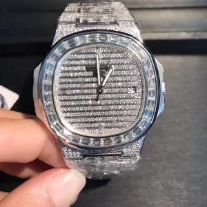 PATEK PHILIPPE NAUTILUS 5719/10G-010 VÀNG TRẮNG 18K KIM CƯƠNG BAGUETTE FULL DIAMONDS