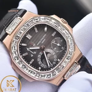 PATEK PHILIPPE NAUTILUS 5724R-001 VÀNG NGUYÊN KHỐI 18K KIM CƯƠNG BAGUETTE
