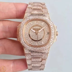 Patek Philippe Nautilus 7021/1R-001 Chế Tác Rose Gold 18k Full Dianmon