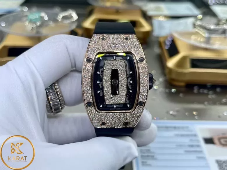 Richard Mille 07-01-rg Vàng Hồng 18k Kim Cương Thiên Nhiên