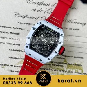 Richard Mille RM35-01 Rafael Nadal White Carbon phiên bản cao cấp của nhà máy BBR