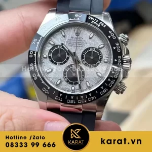 Rolex 116519LN daytona chế tác vàng trắng mặt thiên thạch